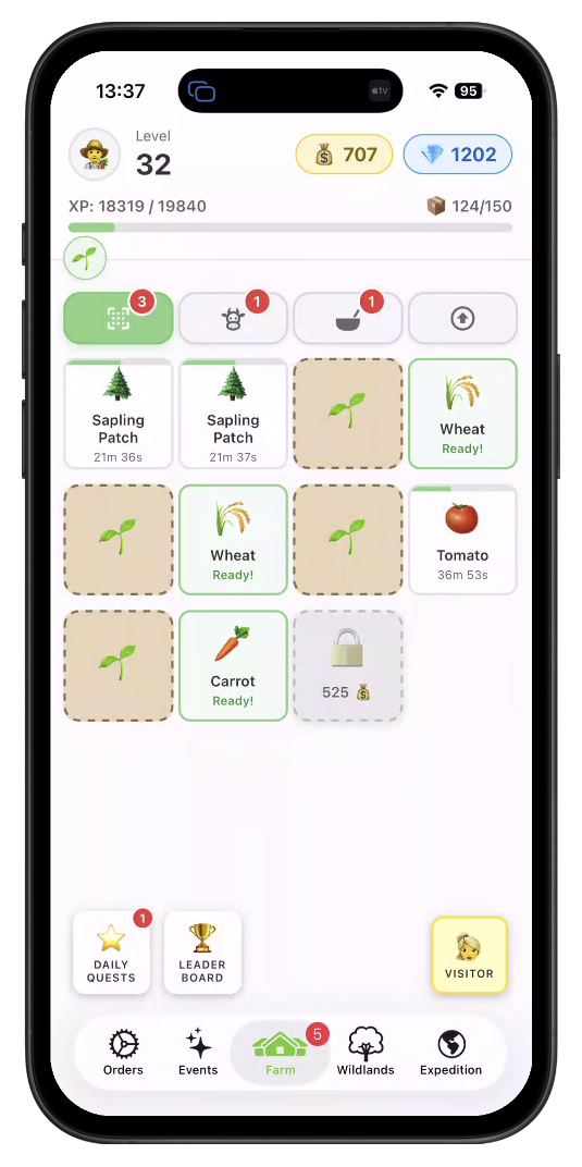 Tiny Harvest game screenshot